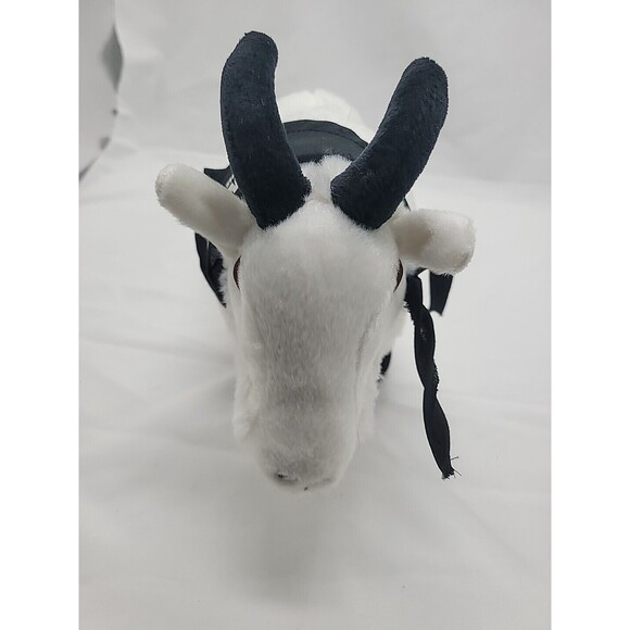 BILLY Plush White Billy Mountain Goat Stuffed Animal Toy 11" WYOMING THE COWBOY - Picture 5 of 16